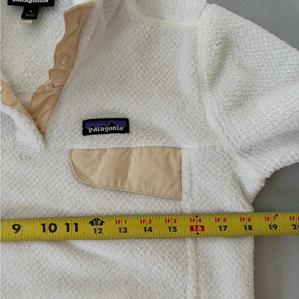 Patagonia Sweater Fleece Women’s Re-Tool Snap-T Pullover size Small Ivory - Picture 12 of 13